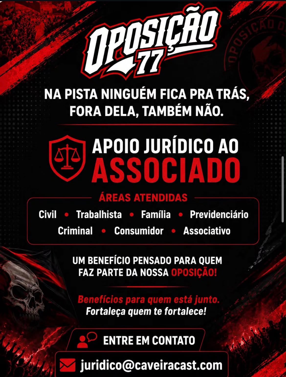 Oposição 77 — apoio jurídico ao associado
